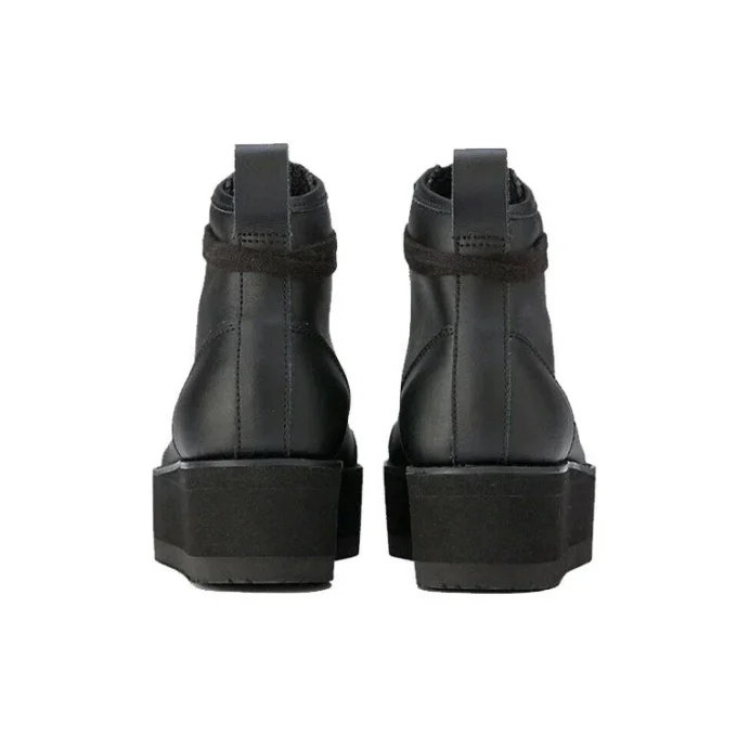 Delegation Chunk hoge schoenen “Black Faux Fur”