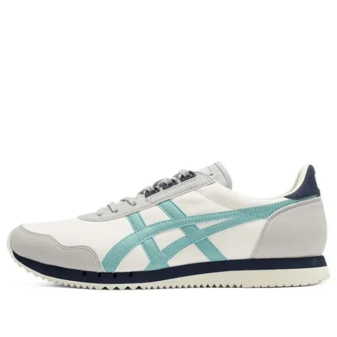 Dualio Marathon hardloopschoenen “Cream White Grey Aqua”