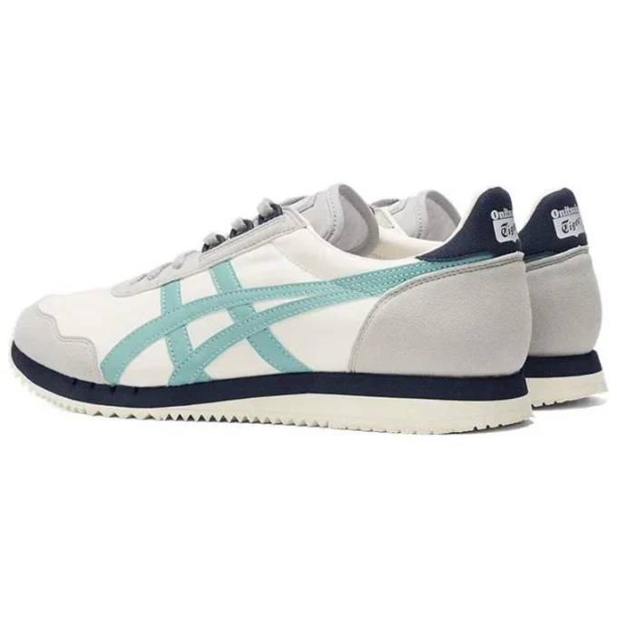 Dualio Marathon hardloopschoenen “Cream White Grey Aqua”