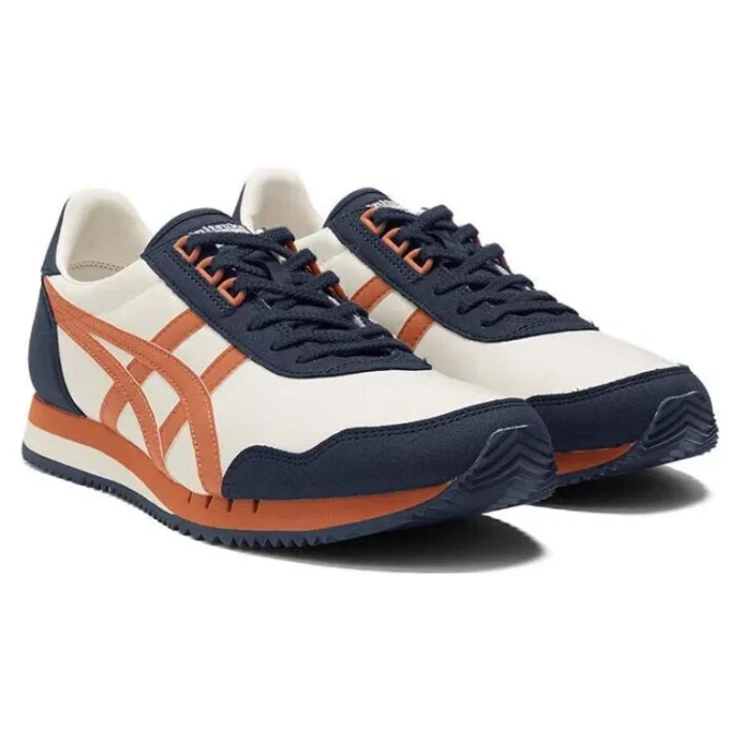 Dualio Marathon hardloopschoenen “White Navy Orange”