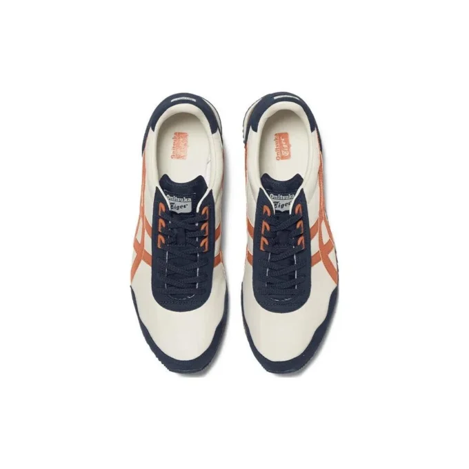 Dualio Marathon hardloopschoenen “White Navy Orange”