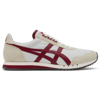 Dualio-schoenen “Cream Burgundy”