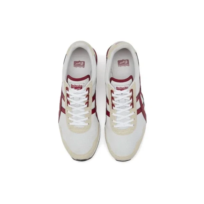 Dualio-schoenen “Cream Burgundy”